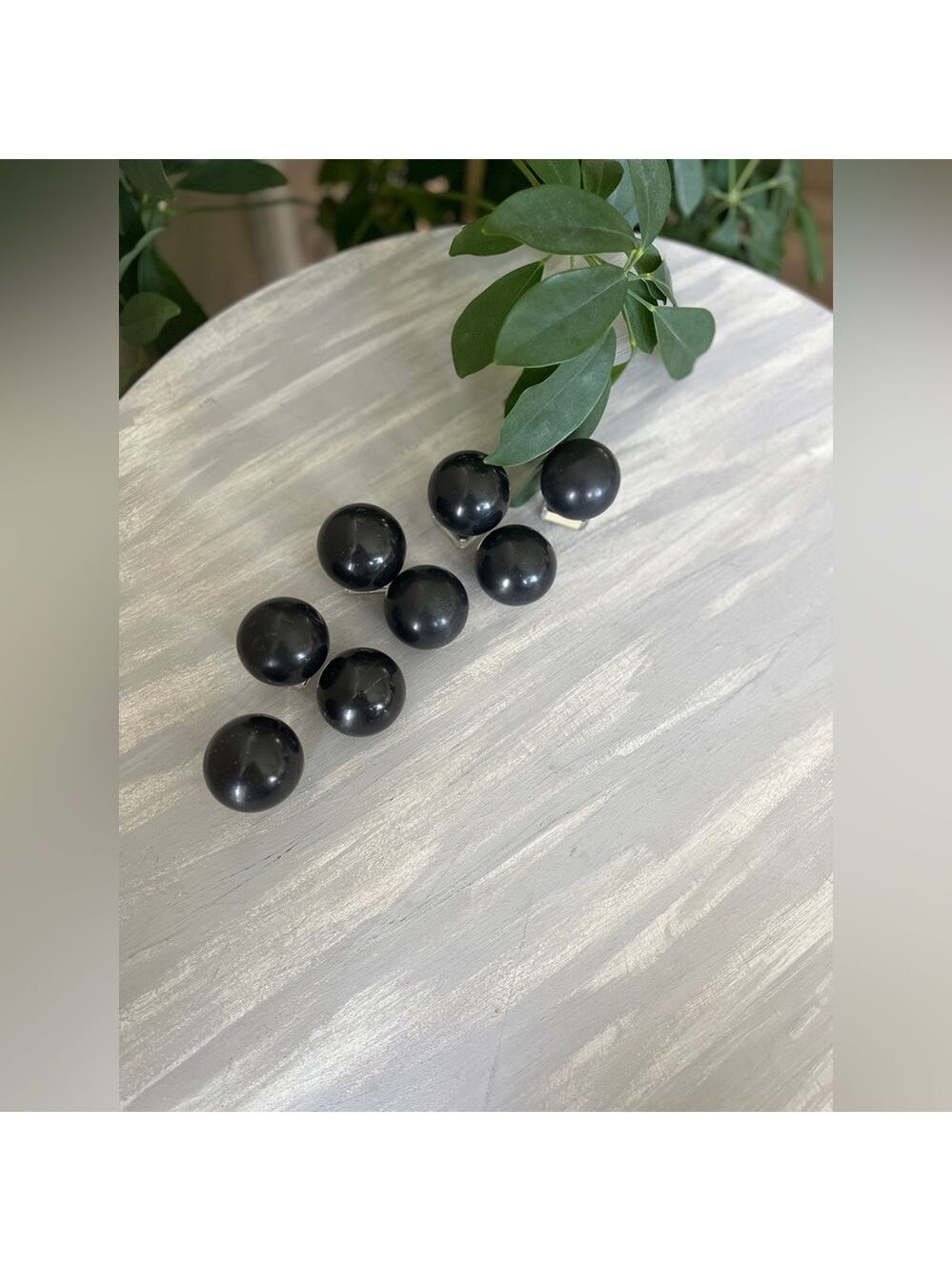 Black onyx with pyrite sphere